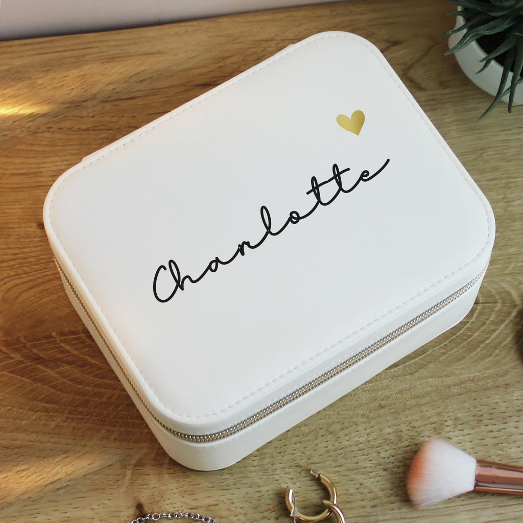 Personalised Leatherette Jewellery Box | Gift for Her
