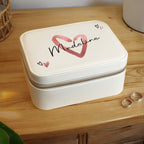 Personalised Heart Leatherette Jewellery Box | Gift for Her