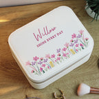 Personalised Floral Leatherette Jewellery Box | Gift for Her