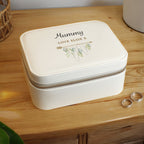 Personalised Botanical Leatherette Jewellery Box | Jewellery Storage & Trinket Boxes