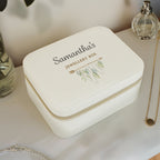 Personalised Botanical Leatherette Jewellery Box | Jewellery Storage & Trinket Boxes