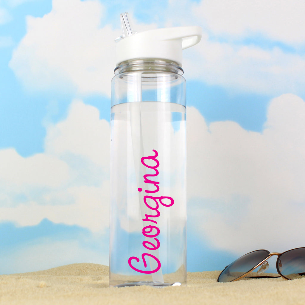 Personalised Pink Name Water Bottle - Water Bottle - Inspired Creative Gifts