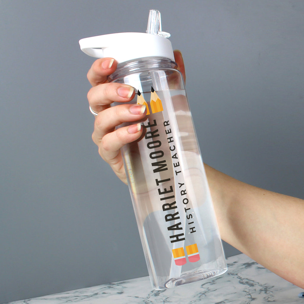 Personalised Teacher Water Bottle - Water Bottle - Inspired Creative Gifts