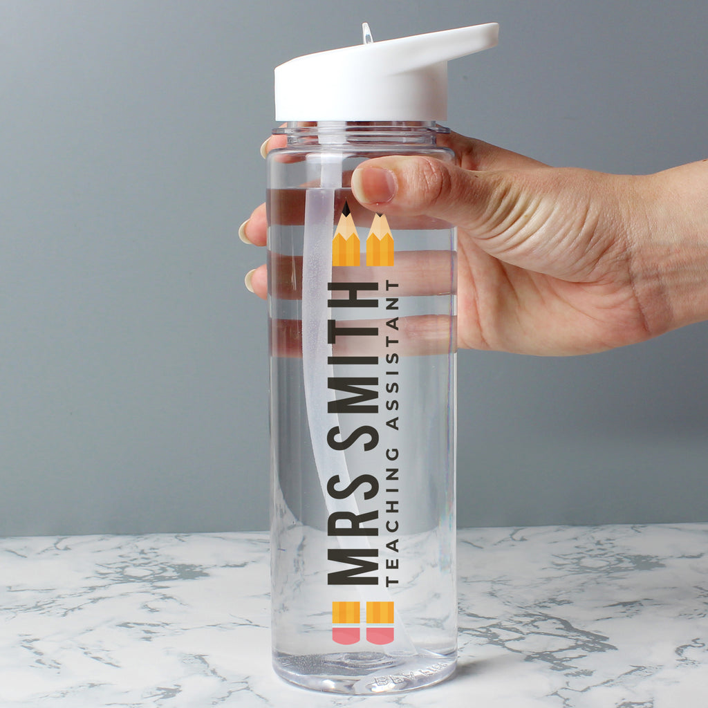 Personalised Teacher Water Bottle - Water Bottle - Inspired Creative Gifts