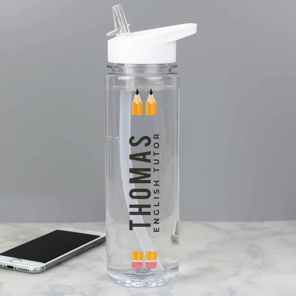 Personalised Teacher Water Bottle - Water Bottle - Inspired Creative Gifts