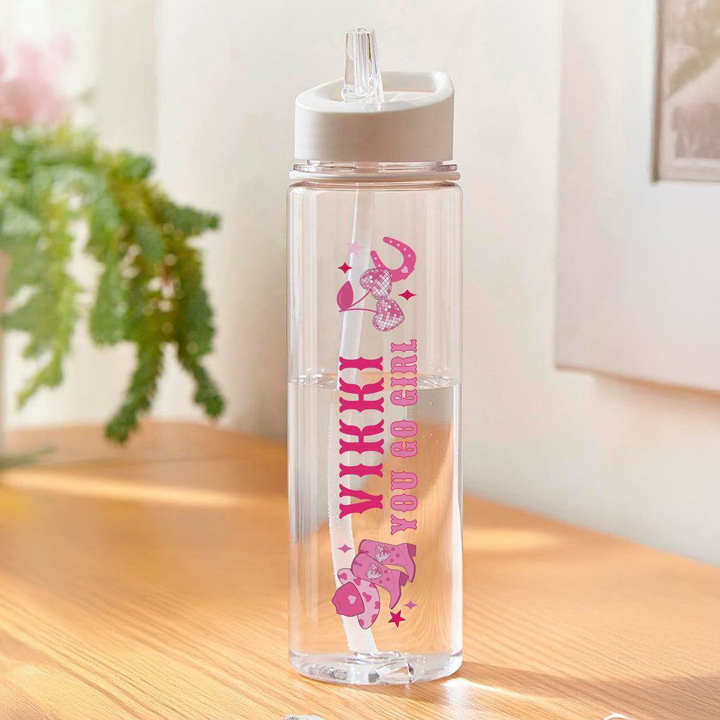 Personalised Cowgirl Water Bottle | Gift for Her
