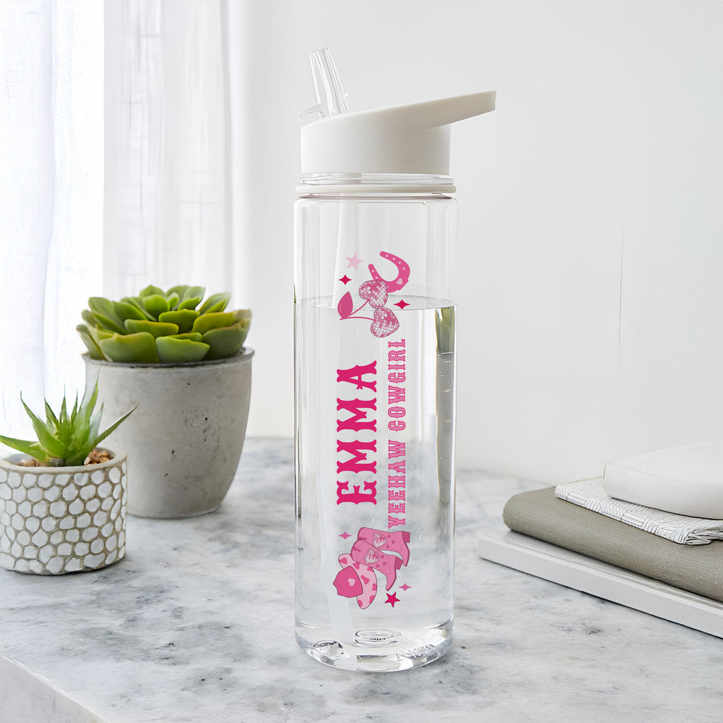 Personalised Cowgirl Water Bottle | Gift for Her