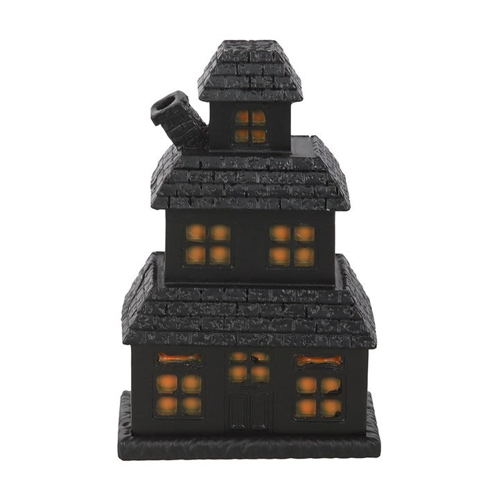 Black Haunted House Incense Cone Holder - Incense Holders - Inspired Creative Gifts
