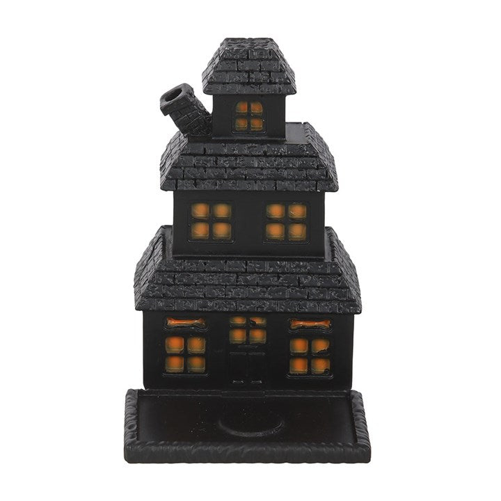 Black Haunted House Incense Cone Holder - Incense Holders - Inspired Creative Gifts