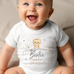 Personalised New to the Jungle Tiger Gift Hamper | Teddy & Baby Vest