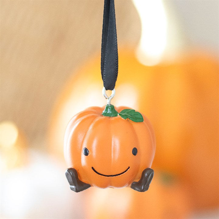 Cute Smiling Pumpkin Hanging Ornament - Ornaments - Inspired Creative Gifts