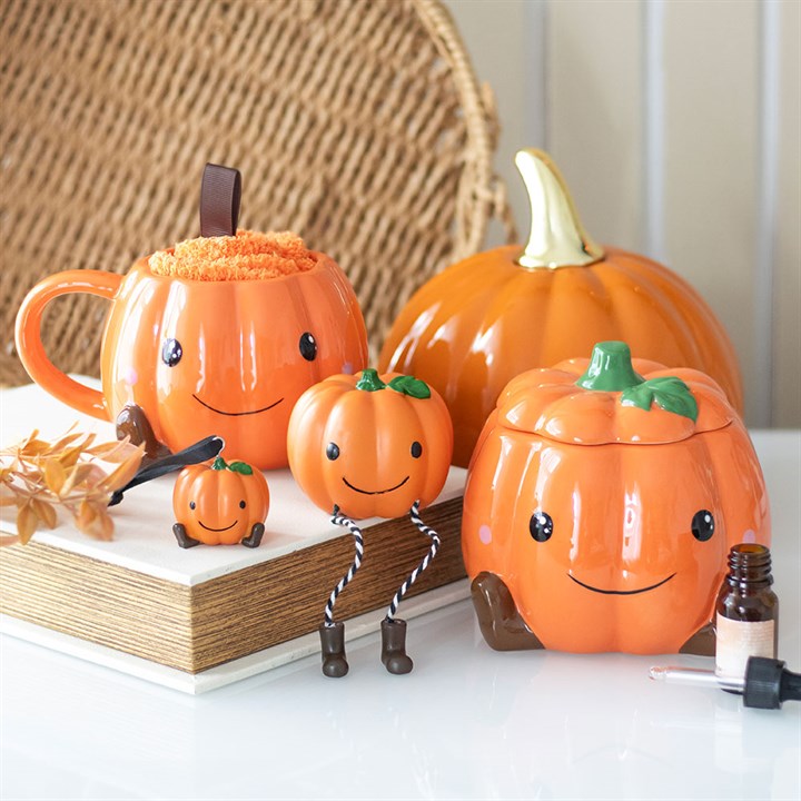 Cute Smiling Pumpkin Mug and Socks Set - Mugs - Inspired Creative Gifts