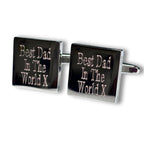 Personalised Batang Square Cufflinks | Cuff Links | Father's Day Gift