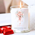 Personalised Pink Christening Day Candle Gift Set