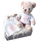 Personalised Rainbow Fairy Baby Gift Hamper - Teddy & Vest | Gift Box Baby | Inspired Creative Gifts