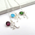 Personalised Initial Birthstone Necklace | Personalised Necklaces