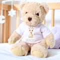 Personalised Luxury Teddy Bear with Little Giraffe Name T-Shirt | Baby Gifts