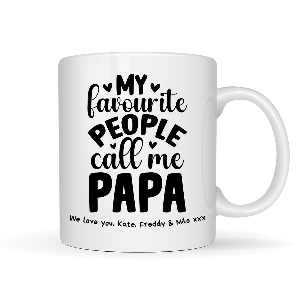 Personalised My Favourite People Call Me Papa Mug Gift | Father's Day Gift