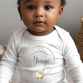 Personalised Welcome to the World Baby Outfit: Bib, Vest, Baby Grow | Baby Gifts | New Baby Gift