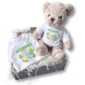Personalised Baby Dinosaurs Baby Gift Hamper - Teddy & Vest