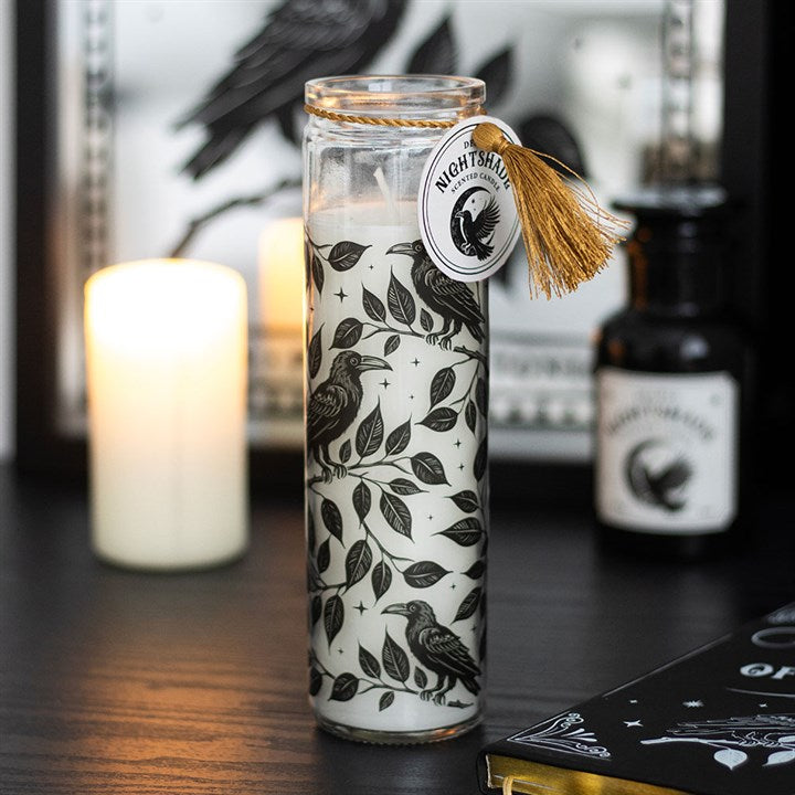Mystic Raven Deadly Nightshade Tube Candle - Candles - Inspired Creative Gifts