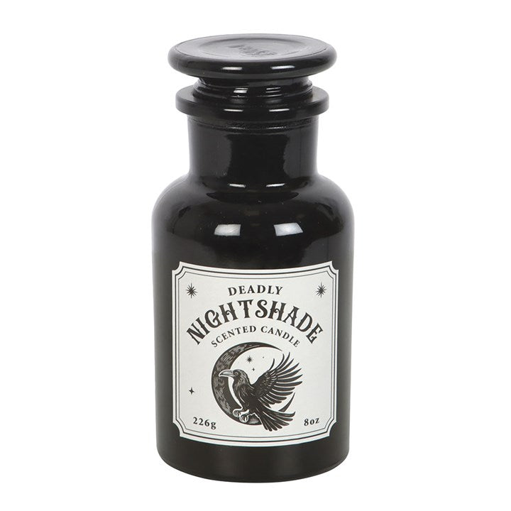 Mystic Raven Deadly Nightshade Apothecary Candle - Candles - Inspired Creative Gifts