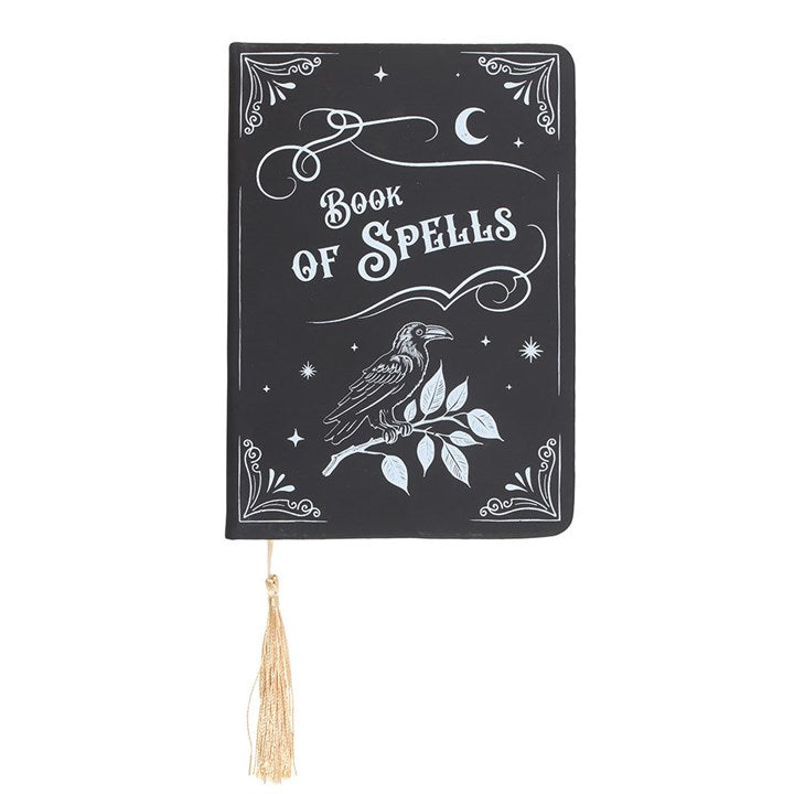 Mystic Raven Book of Spells A5 Notebook - Stationary - Inspired Creative Gifts