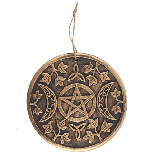 Bronze Terracotta Triple moon plaque |  | Inspired Creative Gifts