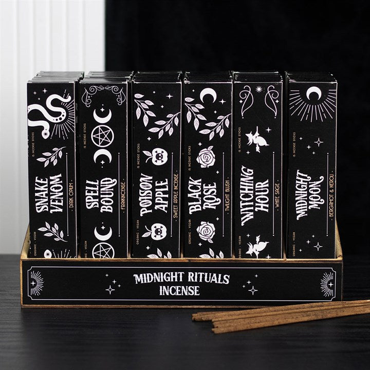 Set of 36 Midnight Rituals Incense Sticks in Display - Incense Sticks & Cones - Inspired Creative Gifts