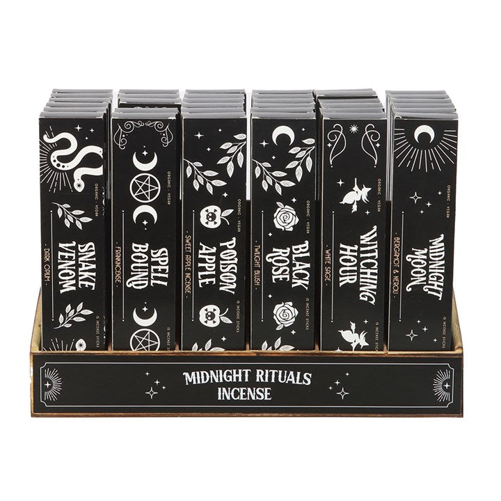 Set of 36 Midnight Rituals Incense Sticks in Display - Incense Sticks & Cones - Inspired Creative Gifts