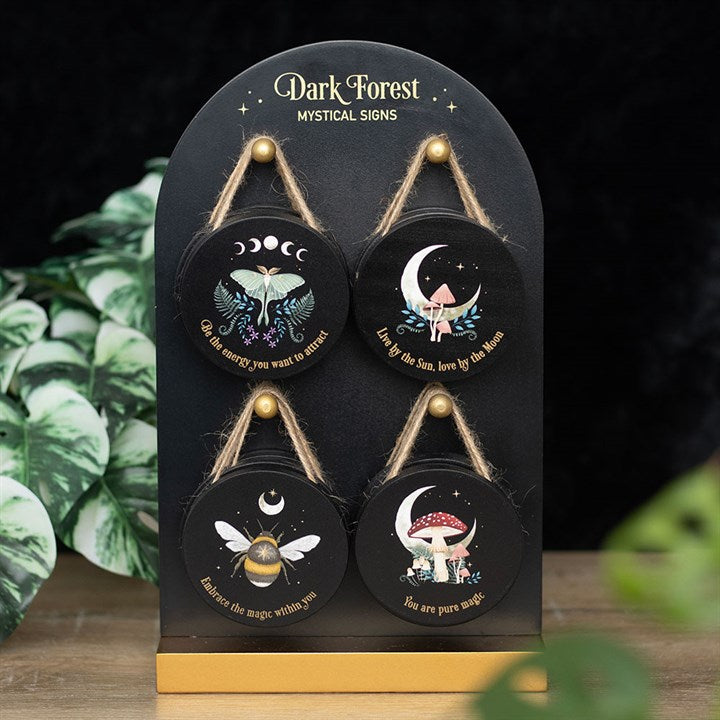 Set of 24 Dark Forest Signs on Display - Sign - Inspired Creative Gifts