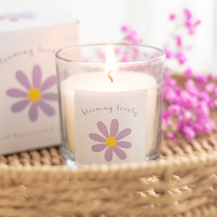 Blooming Lovely Daisy Wildflower Candle - Candles - Inspired Creative Gifts