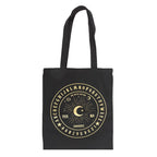 Black and Gold Talking Board Polycotton Tote Bag