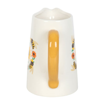Summer Bee and Sunflower Ceramic Flower Jug - Inspired Creative Gifts