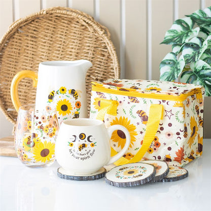 Summer Bee and Sunflower Ceramic Flower Jug - Inspired Creative Gifts