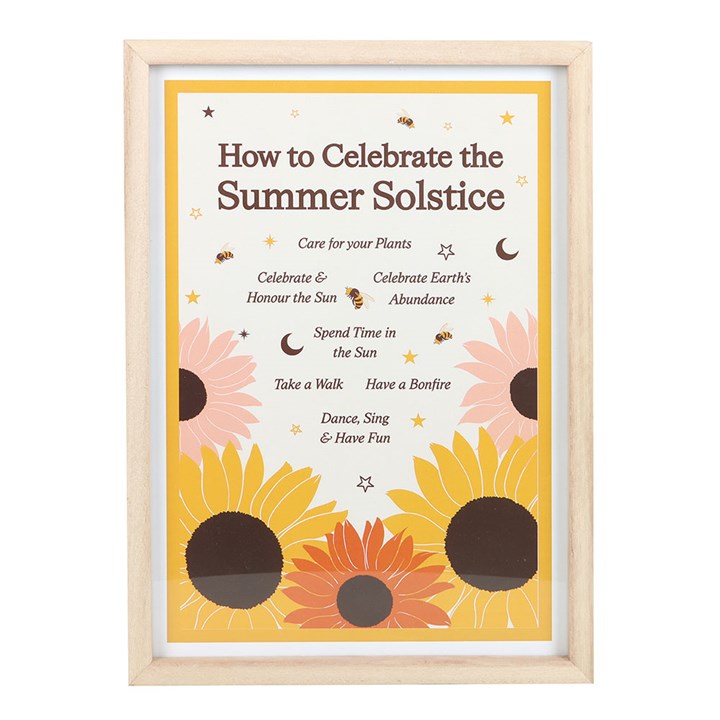How to Celebrate the Summer Solstice Framed Wall Art Print - Wall Art - Inspired Creative Gifts