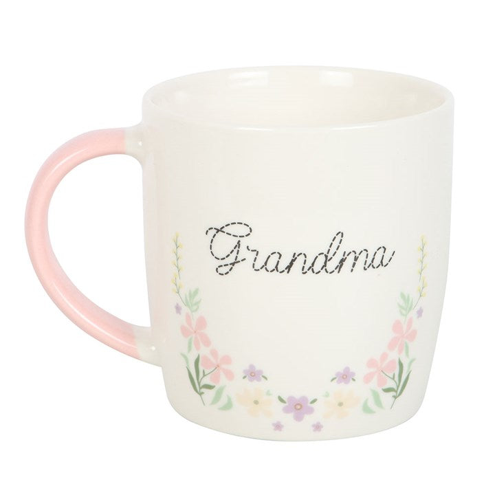 Grandma Pastel Floral Mug - Mugs - Inspired Creative Gifts