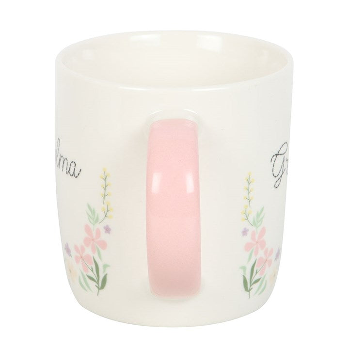 Grandma Pastel Floral Mug - Mugs - Inspired Creative Gifts