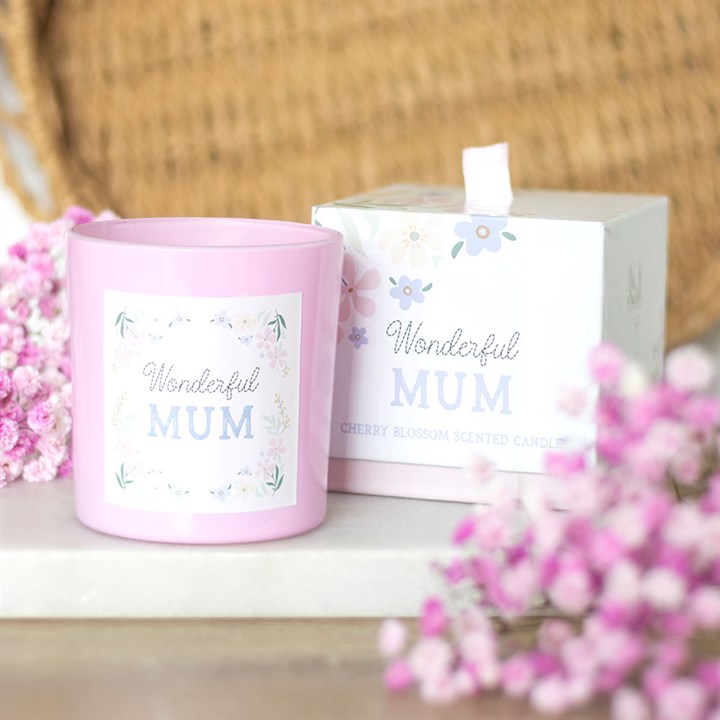 Wonderful Mum Cherry Blossom Candle - Candles - Inspired Creative Gifts