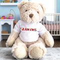 Personalised Luxury Teddy Bear with Strawberry Name T-Shirt | Baby Gifts