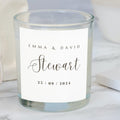 Personalised Surname Wedding Candle Gift Set | Wedding Gift