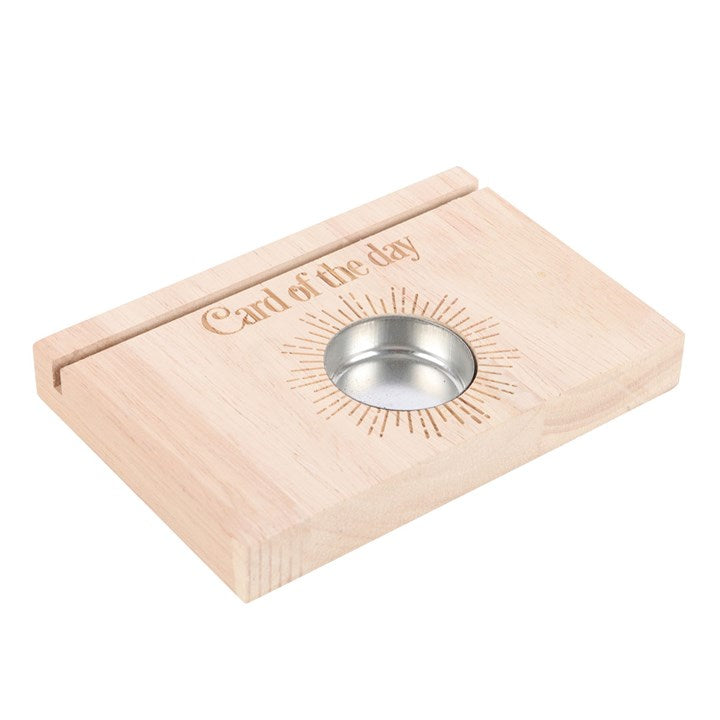 Natural Card of the Day Tarot Card Stand Tealight Holder - Candle Holders - Inspired Creative Gifts