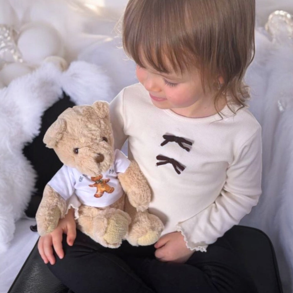 Personalised Luxury Teddy Bear Christening T-shirt