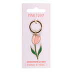 Pink Tulip Keyring