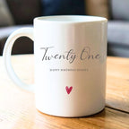Personalised Twenty One Birthday Mug Gift