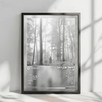 Taylor Swift - Folklore Album Cover Poster - with Complete Tracklist
