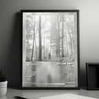 Taylor Swift - Folklore Album Cover Poster - with Complete Tracklist