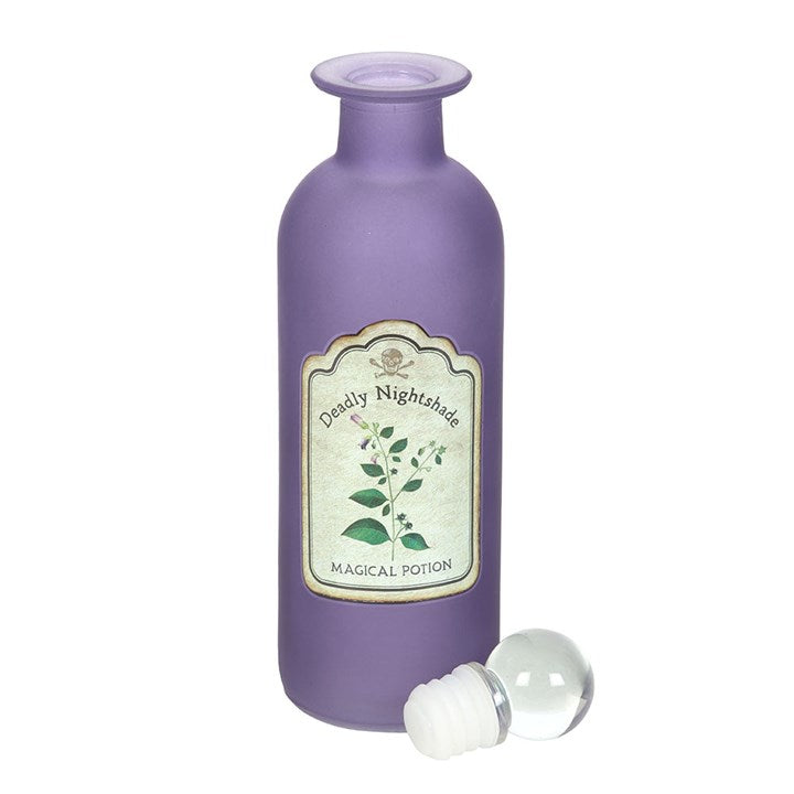 Deadly Nightshade Decorative Glass Potion Bottle - Ornaments - Inspired Creative Gifts