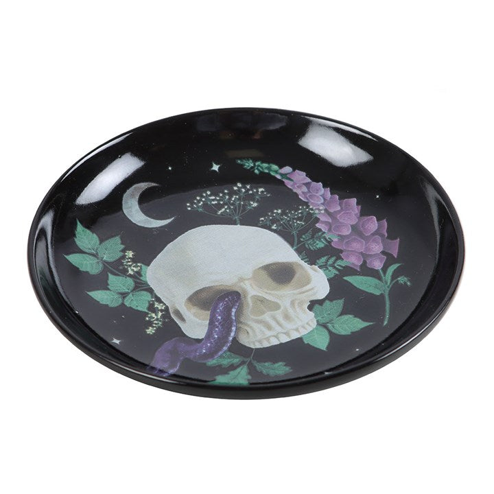 Venom & Vines Skull Trinket Dish - Inspired Creative Gifts