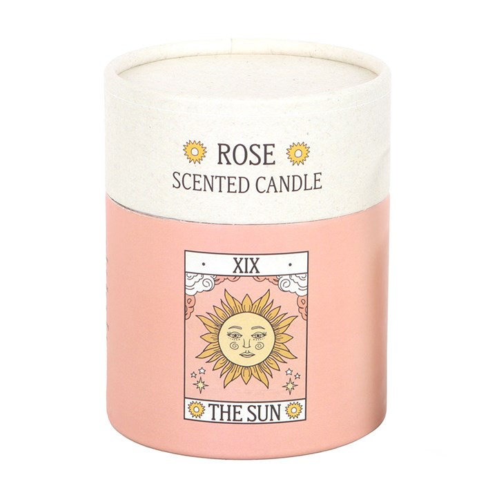 The Sun Vintage Tarot Rose Candle - Candles - Inspired Creative Gifts